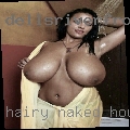 Hairy naked housewife